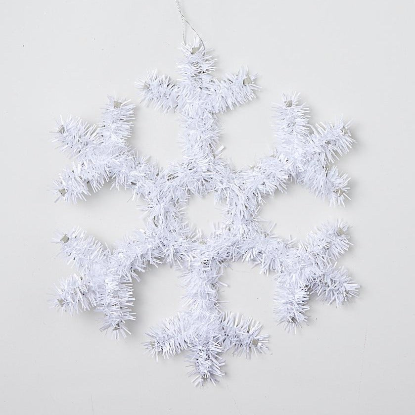 Tinsel Snowflake Decoration