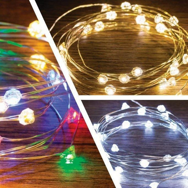 Battery LED Wire Starry Lights Asst (3m) - View 1