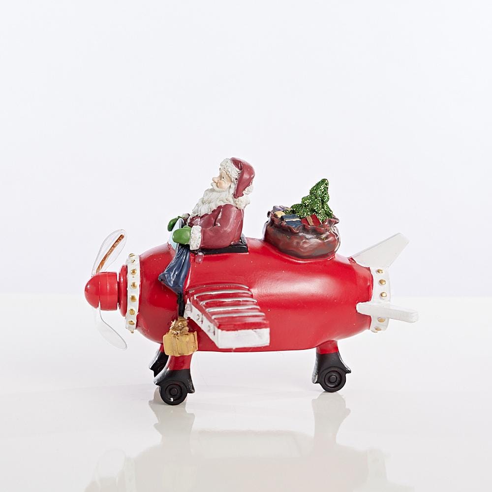 LED Ceramic Santa In Plane Propellor