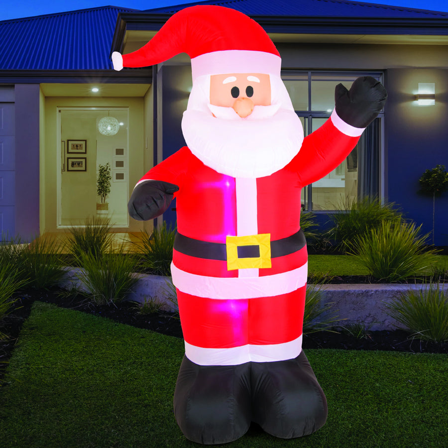 Inflatable Waving Santa (2.4m)
