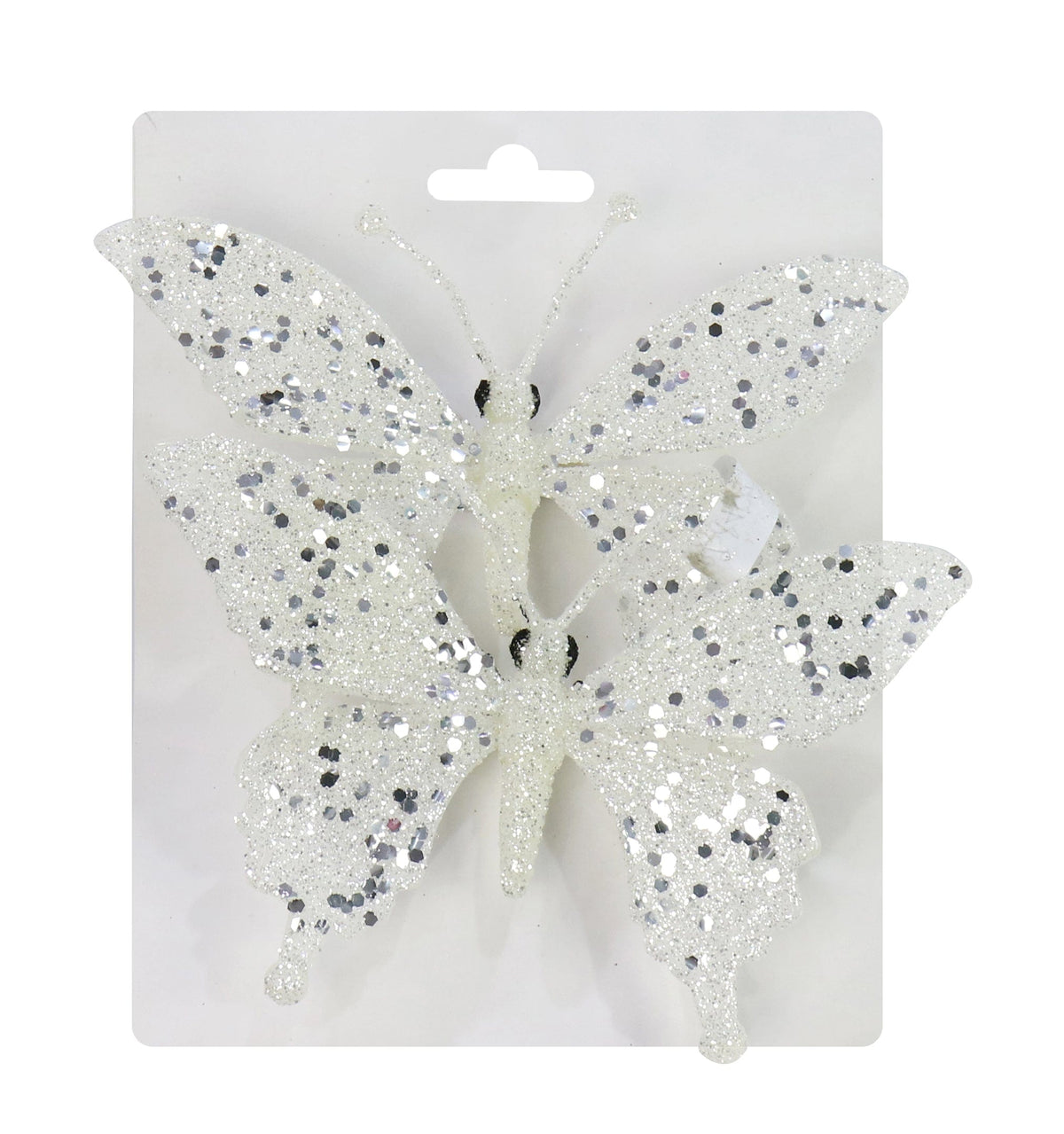 Clip On Sequin Butterfly (2pk)