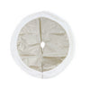 Metallic Tree Skirt with Fur Trim Asst (90cm)