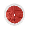Metallic Tree Skirt with Fur Trim Asst (90cm)