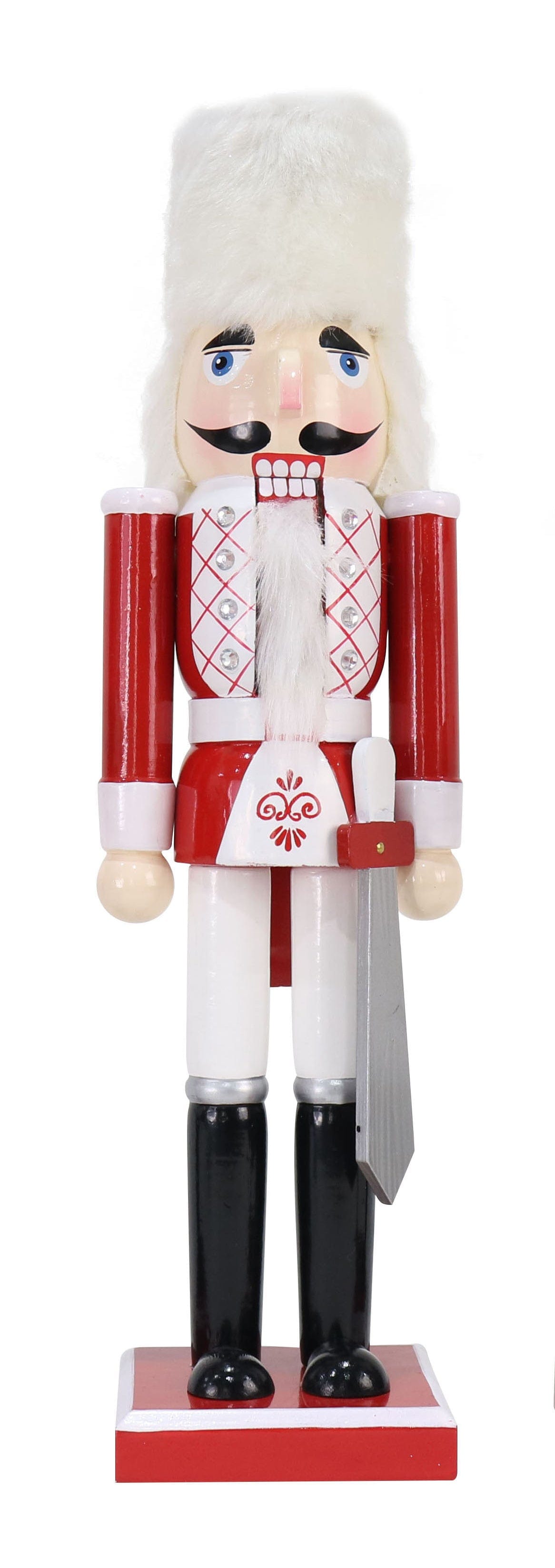 Red and White Nutcracker Asst (38cm)