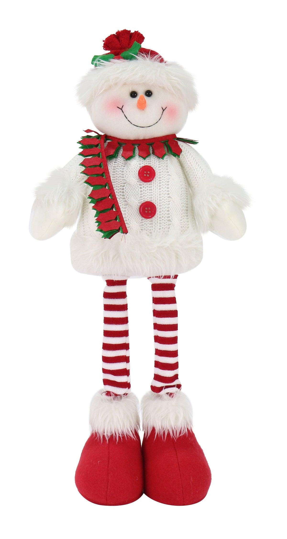 Standing Santa or Snowman in Knit Jumper Asst
