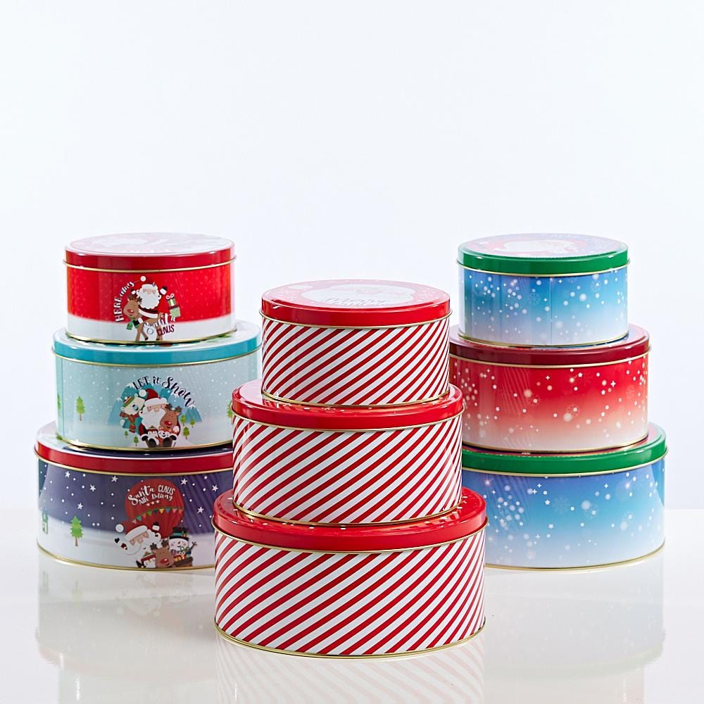 Round Cookie Tin (3pc)