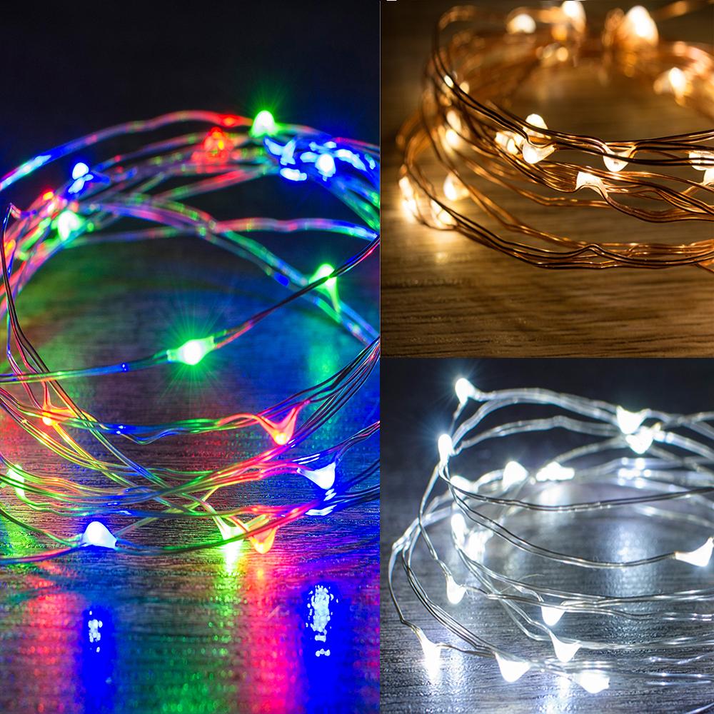 Battery LED Wire Starry Lights Asst (10m) - View 1