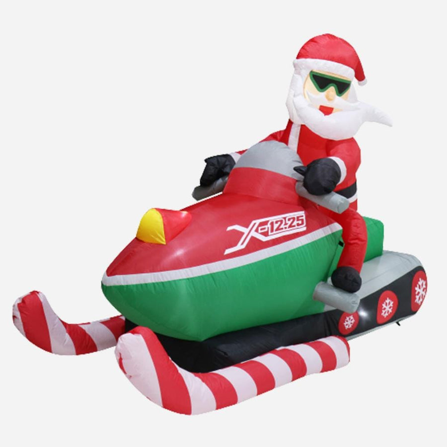 Inflatable Santa Snowmobile (2.2m)