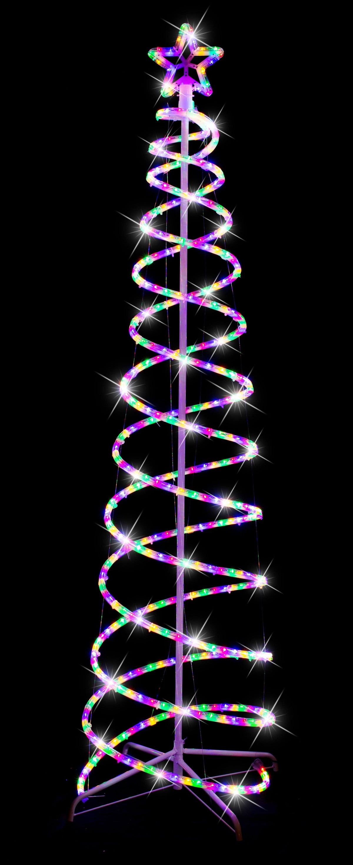 LED Multi Double Spiral Tree (1.8m) - View 1
