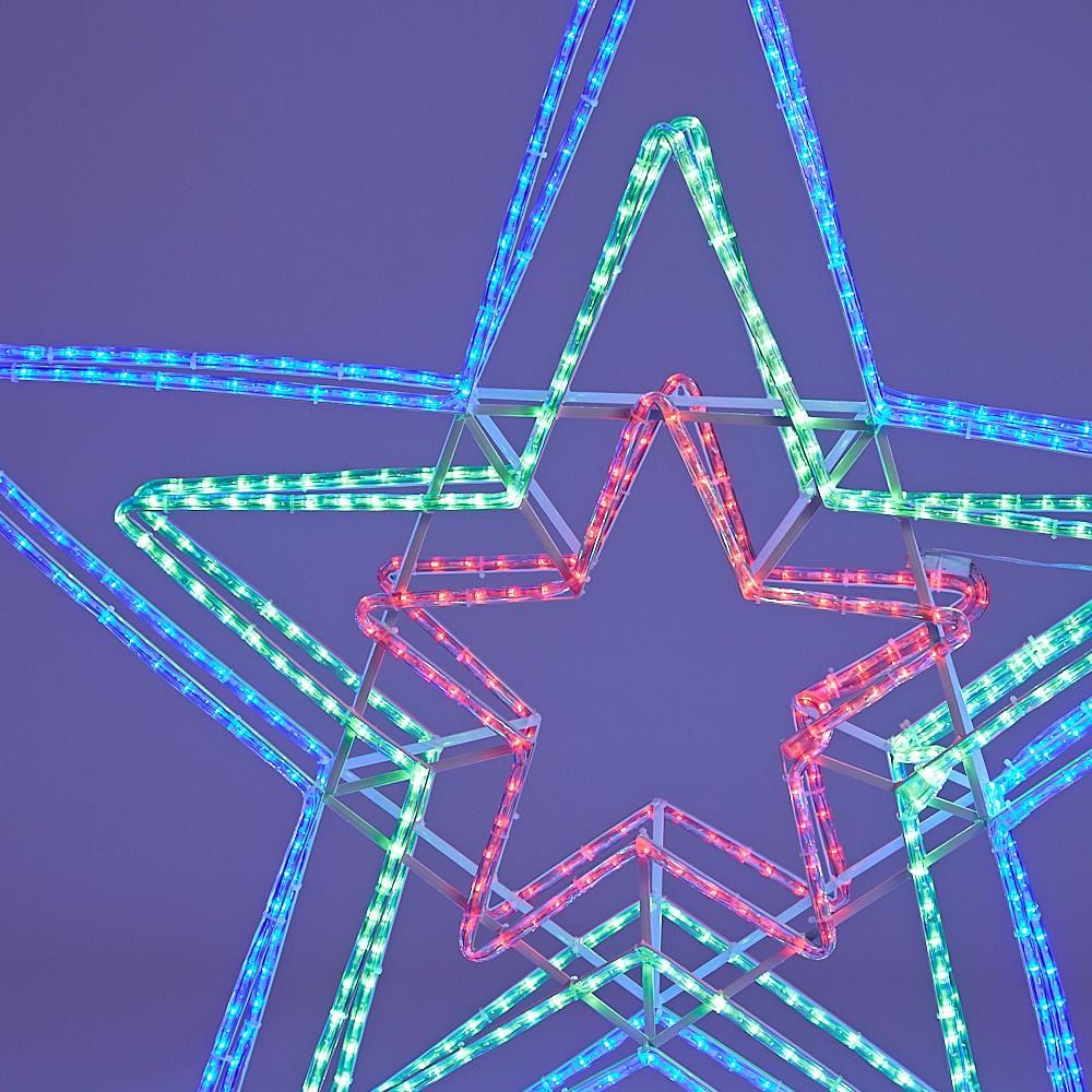 LED Ropelight Giant Yard Star (124cm) (Click & Collect Only)