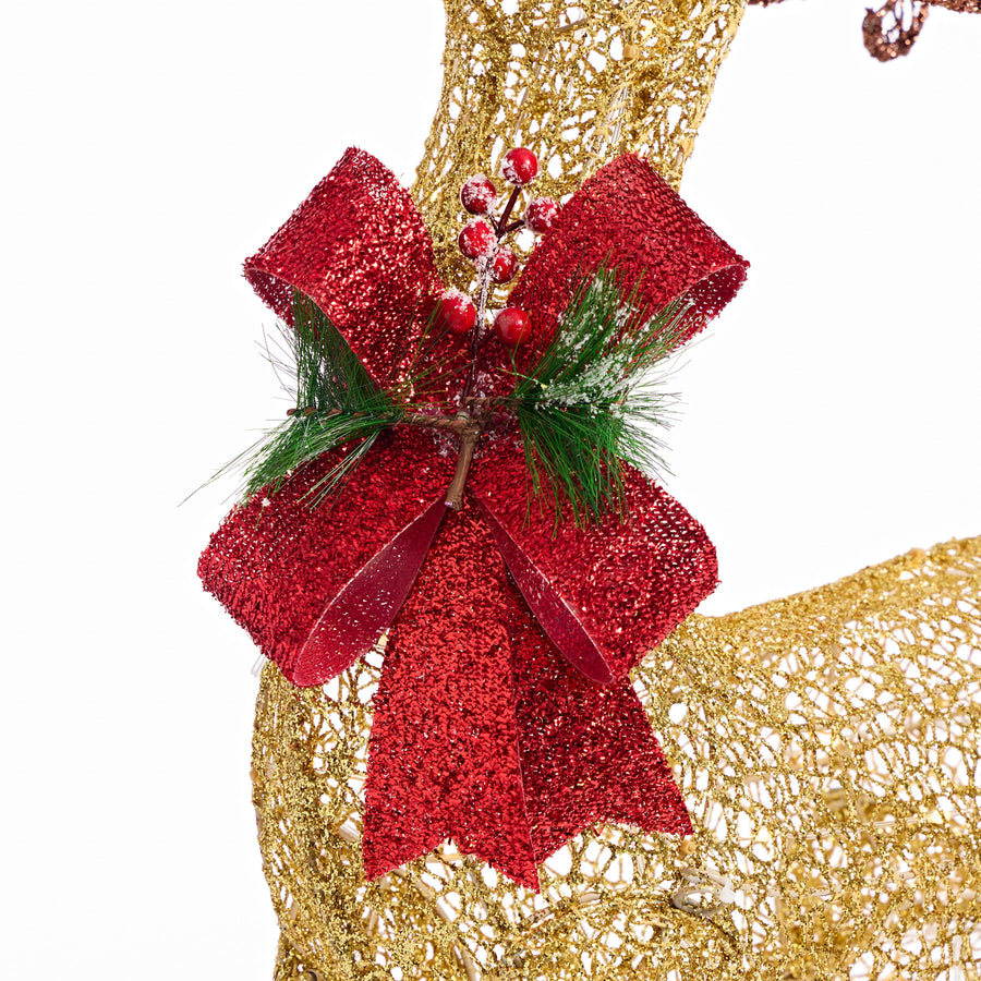 LED Glitter Thread Twinkling Reindeer