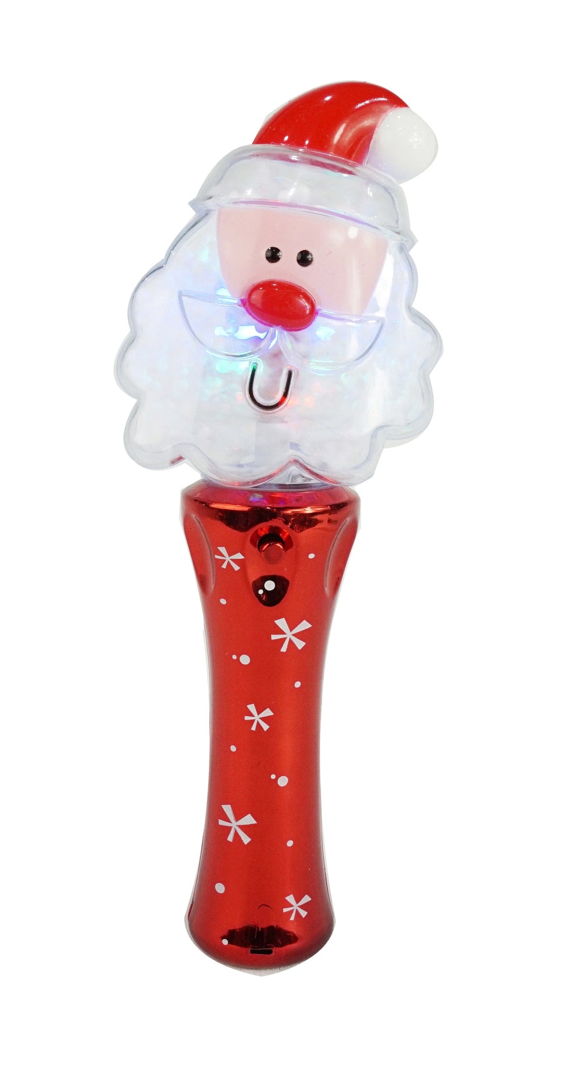 Light Up Snowing Spinning Wand Asst