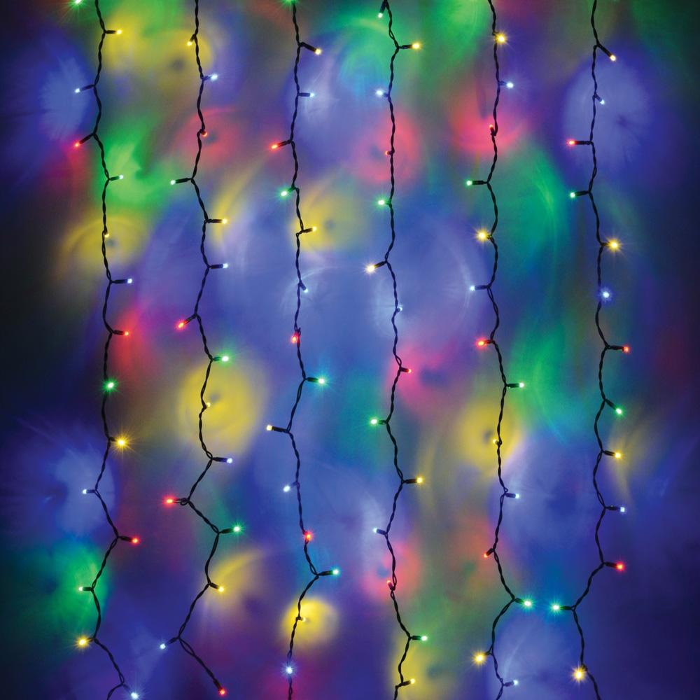 LED Curtain Timer Lights