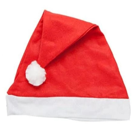 Santa Hat with Pompom and Bell