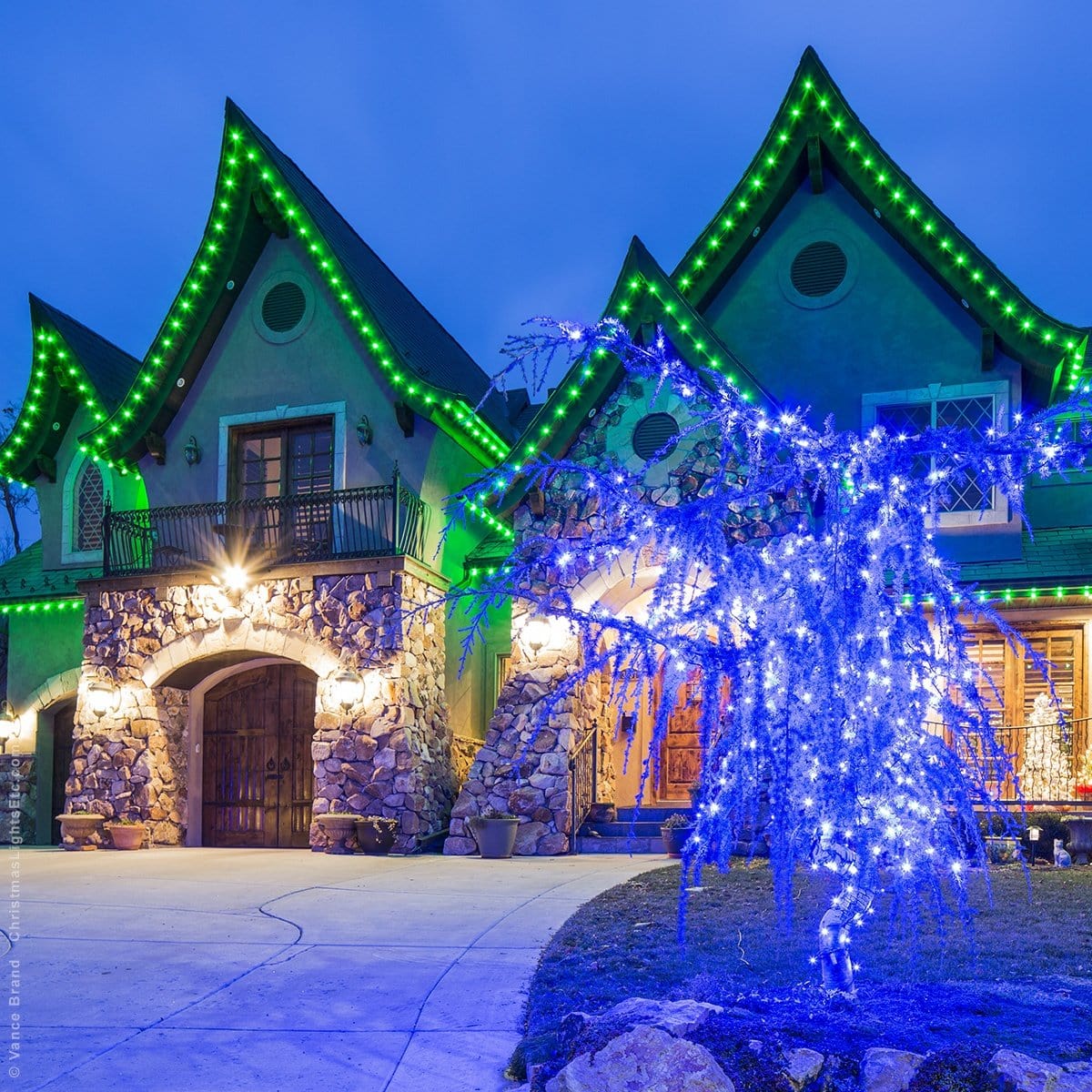 LED Fairy Lights Green (40m) - View 3