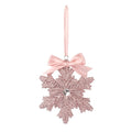 Pink Snowflake Tree Decoration