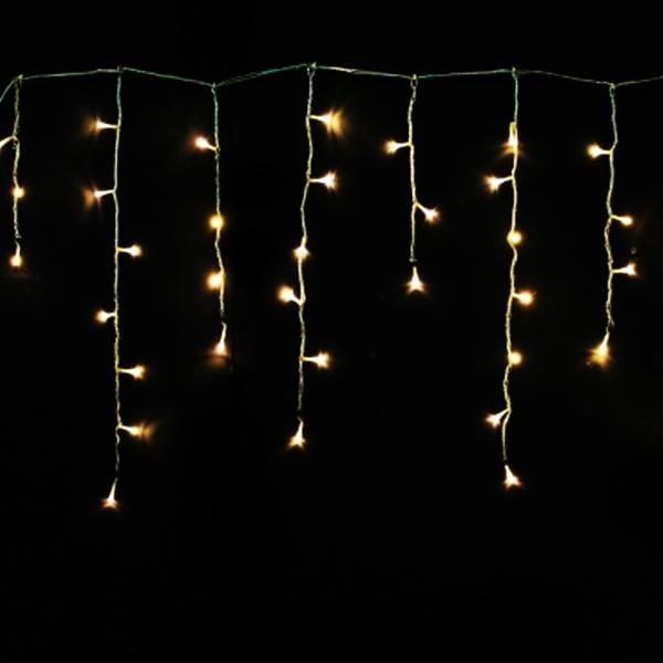 200 LED Icicle Lights 10M - Warm White - Christmas World