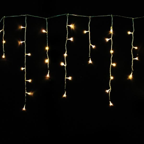 600 LED Iclicle Lights 30M - Warm White - Christmas World