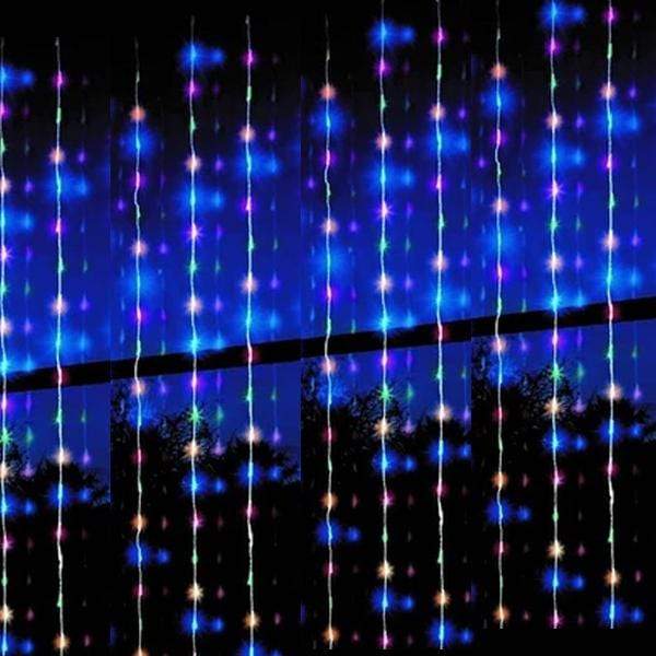 LED Multicolour Waterfall Curtain (4x2m)